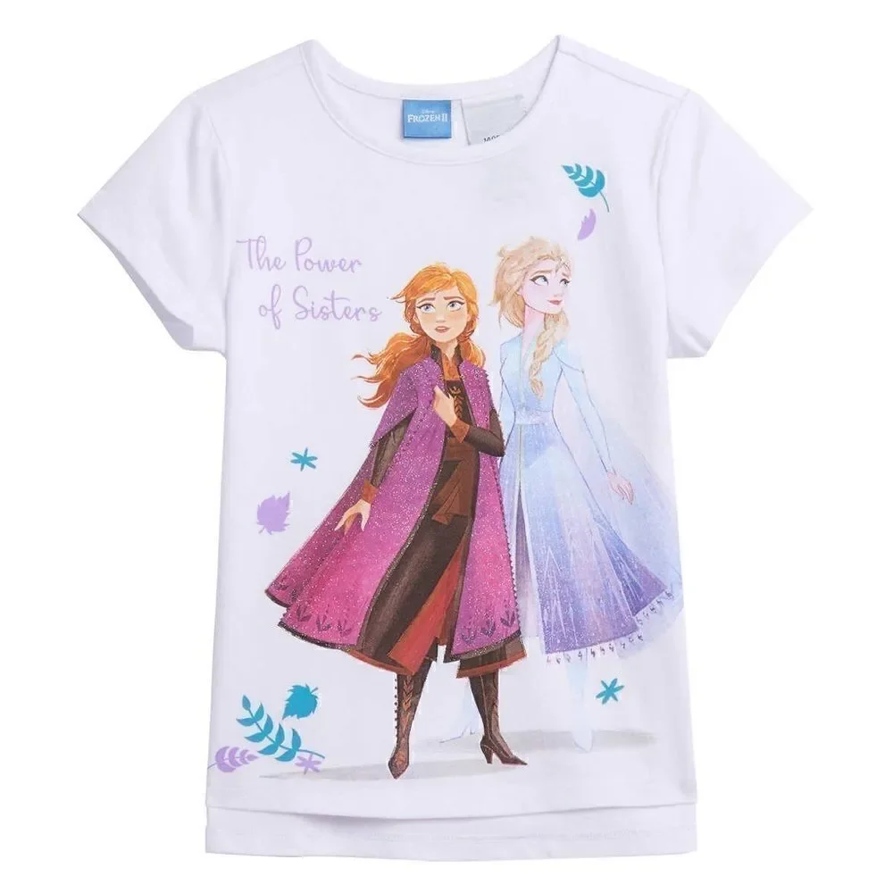 NEW! NWT DISNEY FROZEN Kids Hoodie and Tee 2 Piece Set, Purple - Picture 5 of 12